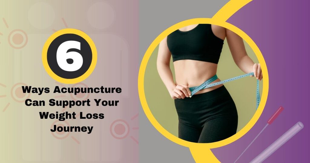 A woman wraps a measuring tape around her waist to display weight loss. This image highlights the effects of acupuncture for weight loss and slimming